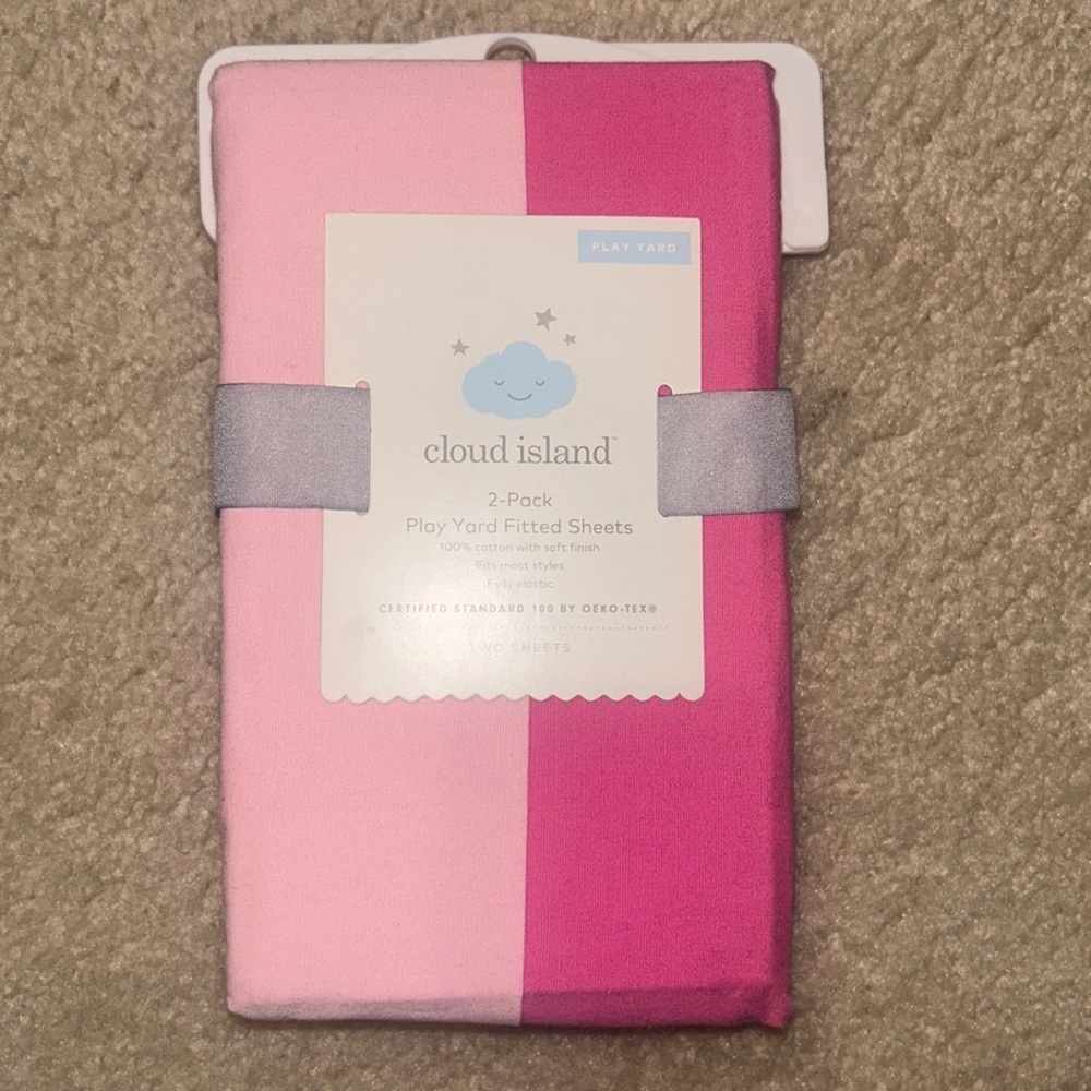 Cloud Island Play Yard fitted sheets NWT